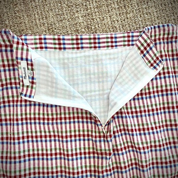 Madewell Sarong Midi Skirt in Rainbow Gingham, size 6 - Picture 9 of 12